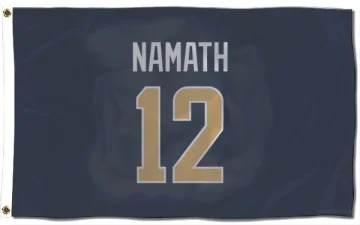 Joe Namath Los Angeles Rams  Flag (3 X 5) - Navy