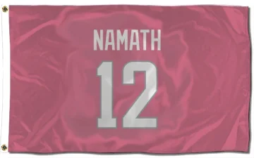 Joe Namath Los Angeles Rams  Flag (3 X 5) - Pink