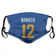 Joe Namath Los Angeles Rams Royal  Face Mask - Gold