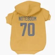 Joe Noteboom Los Angeles Rams  Dog & Cat Pet Hoodie - Gold