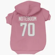 Joe Noteboom Los Angeles Rams  Dog & Cat Pet Hoodie - Pink