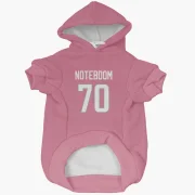 Joe Noteboom Los Angeles Rams  Dog & Cat Pet Hoodie - Pink