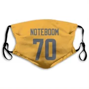 Joe Noteboom Los Angeles Rams  Face Mask - Gold