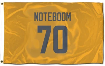 Joe Noteboom Los Angeles Rams  Flag (3 X 5) - Gold