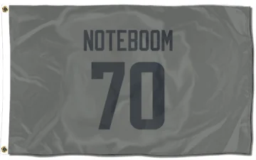 Joe Noteboom Los Angeles Rams  Flag (3 X 5) - Gray