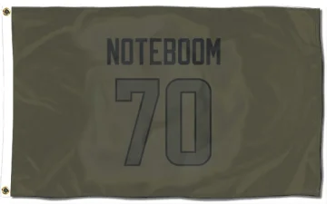 Joe Noteboom Los Angeles Rams  Flag (3 X 5) - Olive