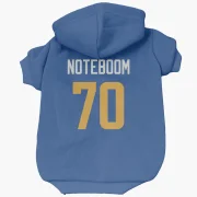 Joe Noteboom Los Angeles Rams   Royal  Dog & Cat Pet Hoodie - Gold