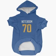 Joe Noteboom Los Angeles Rams   Royal  Dog & Cat Pet Hoodie - Gold