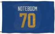 Joe Noteboom Los Angeles Rams Royal  Flag (3 X 5) - Gold