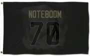 Joe Noteboom Los Angeles Rams  Service Flag (3 X 5) - Black