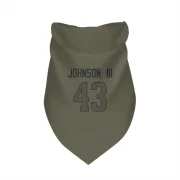 John Johnson III Los Angeles Rams  Dog & Cat Pet Bandana - Olive