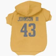 John Johnson III Los Angeles Rams  Dog & Cat Pet Hoodie - Gold