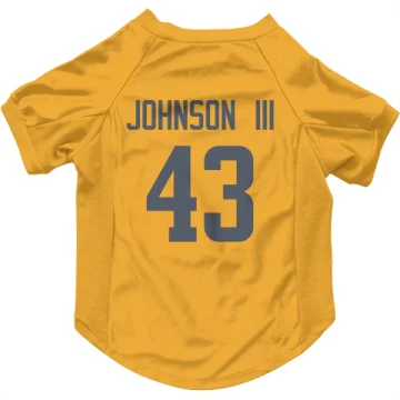 John Johnson III Los Angeles Rams  Dog & Cat Pet Jersey - Gold