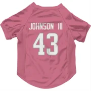 John Johnson III Los Angeles Rams  Dog & Cat Pet Jersey - Pink