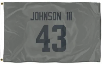 John Johnson III Los Angeles Rams  Flag (3 X 5) - Gray