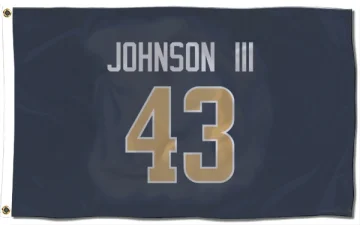 John Johnson III Los Angeles Rams  Flag (3 X 5) - Navy