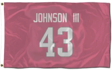 John Johnson III Los Angeles Rams  Flag (3 X 5) - Pink