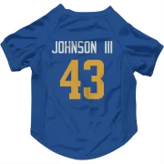 John Johnson III Los Angeles Rams   Royal  Dog & Cat Pet Jersey - Gold