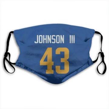 John Johnson III Los Angeles Rams   Royal  Face Mask - Gold