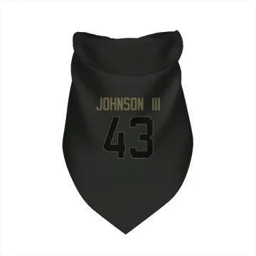 John Johnson III Los Angeles Rams  Service Dog & Cat Pet Bandana - Black