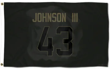 John Johnson III Los Angeles Rams  Service Flag (3 X 5) - Black