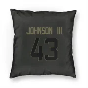 John Johnson III Los Angeles Rams  Service Pillow Cover (18 X 18) - Black