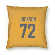 Jonah Jackson Los Angeles Rams  Pillow Cover (18 X 18) - Gold