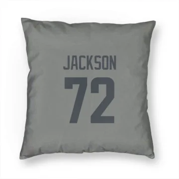 Jonah Jackson Los Angeles Rams  Pillow Cover (18 X 18) - Gray