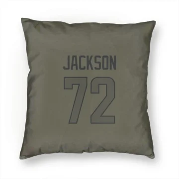 Jonah Jackson Los Angeles Rams  Pillow Cover (18 X 18) - Olive