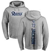 Jonah Jackson Men's Los Angeles Rams Pro Line Ash Backer Pullover Hoodie