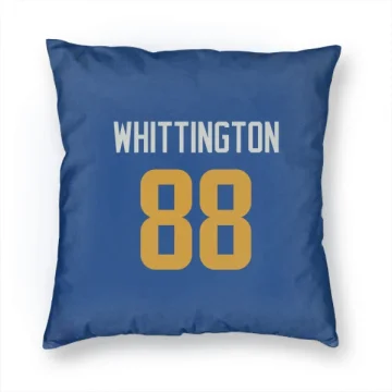 Jordan Whittington Los Angeles Rams   Royal  Pillow Cover (18 X 18) - Gold