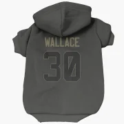 Josh Wallace Los Angeles Rams  Service Dog & Cat Pet Hoodie - Black