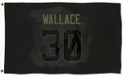 Josh Wallace Los Angeles Rams  Service Flag (3 X 5) - Black