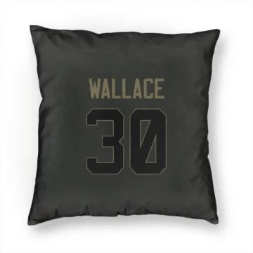 Josh Wallace Los Angeles Rams  Service Pillow Cover (18 X 18) - Black