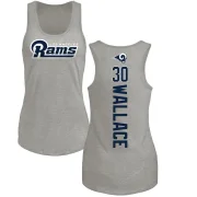 Josh Wallace Women's Los Angeles Rams Backer Tank Top - Ash