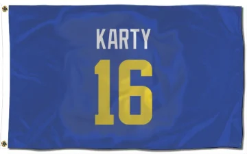 Joshua Karty Los Angeles Rams  Flag (3 X 5) - Royal