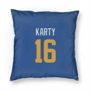 Joshua Karty Los Angeles Rams   Royal  Pillow Cover (18 X 18) - Gold