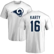 Joshua Karty Men's Los Angeles Rams Logo T-Shirt - White