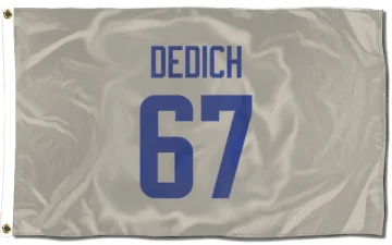 Justin Dedich Los Angeles Rams   Bone Flag (3 X 5)