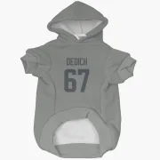 Justin Dedich Los Angeles Rams  Dog & Cat Pet Hoodie - Gray