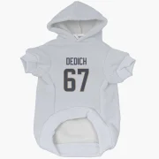 Justin Dedich Los Angeles Rams  Dog & Cat Pet Hoodie - White