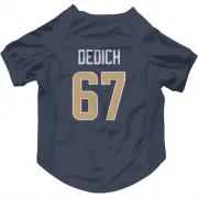 Justin Dedich Los Angeles Rams  Dog & Cat Pet Jersey - Navy