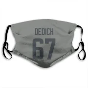 Justin Dedich Los Angeles Rams  Face Mask - Gray