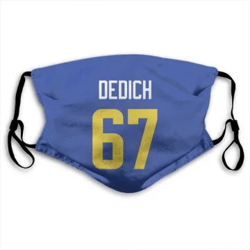 Justin Dedich Los Angeles Rams  Face Mask - Royal