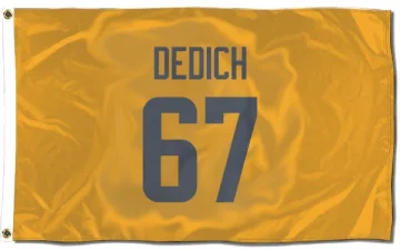 Justin Dedich Los Angeles Rams  Flag (3 X 5) - Gold