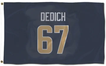 Justin Dedich Los Angeles Rams  Flag (3 X 5) - Navy