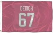 Justin Dedich Los Angeles Rams  Flag (3 X 5) - Pink