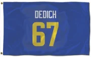 Justin Dedich Los Angeles Rams  Flag (3 X 5) - Royal