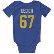 Justin Dedich Los Angeles Rams  Infant & Newborn Bodysuit - Royal