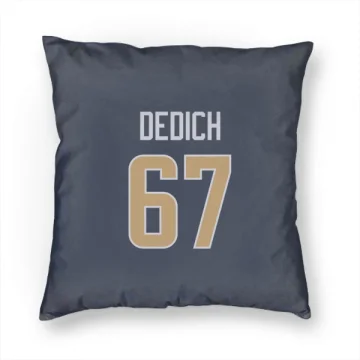 Justin Dedich Los Angeles Rams  Pillow Cover (18 X 18) - Navy